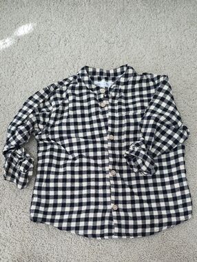 4-5 Yrs Zara Gingham Button-Down Shirt